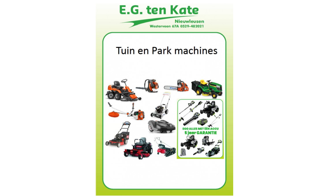 Tuin en Parkmachines