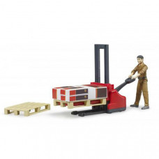 BRUDER UPS MEDEWERKER MET ACCESSOIRES 1:16