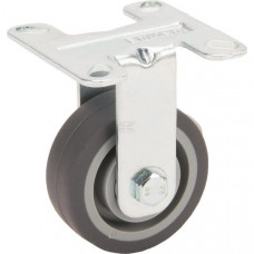 BOKWIEL RUBBER: Ø50X19MM, FLENSPLAAT: 55X55MM BELASTING: 40KG, TENTE