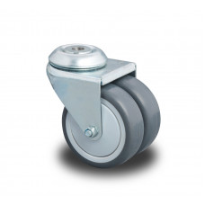 ZWENKWIEL GRIJS 50MM MET BOUTGAT BEVESTIGING 80KG