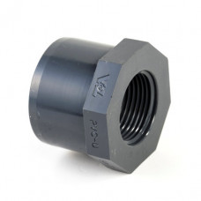 VDL INZET-SCHROEFRING, PVC-U, UITW LIJM X BIDR., 32 MM X ½" VDL INZET-SCHROEFRING, PVC-U, UITW LIJM X BIDR., 32 MM X ½"