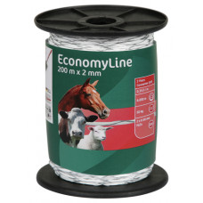 AKO ECONOMYLINE SCHRIKDRAAD WIT -KRUISGEWIKKELD- 200M