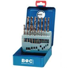 METAALBOOR-SET KOBALT 19-DELIG