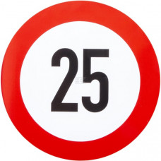 AANDUIDINGSBORD STICKER 25 KM/H