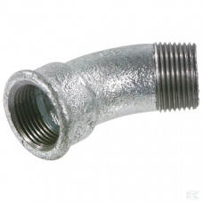 BOCHT 45° VERZ. BI/BU 1/2"