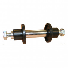 AS 13CM, ø 20MM, INCLUSIEF 2 WIELBOUTEN EN STOFKAPJES