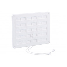 AFSLUITBAAR VENTILATIEROOSTER 250X200MM WIT