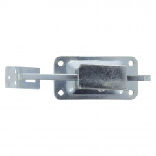 DEURVASTZETTER MET VLOERPLAAT, GEPERST, VERZINKT,120X67X7 MM