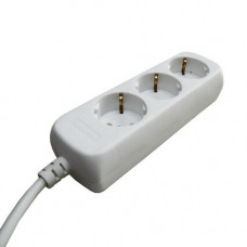 TAFELCONTACTDOOS 3V + RA 1,5 METER 3X1.0MM² WIT TAFELCONTACTDOOS 3V + RA 1,5 METER 3X1.0MM² WIT