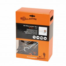 GALLAGHER XDI AFSTANDSCHROEF-RINGISOLATOR HOUT GEBOGEN 18CM (10 STUKS)