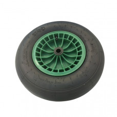 WIEL 4.80/4.00X8, 4PLY BAND, KUNSTSTOF VELG GROEN, ZONDER AS