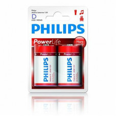 PHILIPS POWERALKALINE 2 X D 1.5V PHILIPS POWERALKALINE 2 X D 1.5V