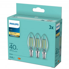 LED CANDLE CLASSIC 4.3-40W E14 B35 827 CL ND(3-PACK) LED CANDLE CLASSIC 4.3-40W E14 B35 827 CL ND(3-PACK)