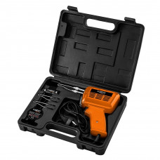 SOLDEERPISTOOL 150W MET ACCESSOIRES SNELLE VERWARMING , INGEBOUWD LICHT SOLDEERPISTOOL 150W MET ACCESSOIRES SNELLE VERWARMING , INGEBOUWD LICHT