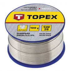 SOLDEERTIN 0,7MM SN60%, 100GR, SW26, MET HARSKERN SOLDEERTIN 0,7MM SN60%, 100GR, SW26, MET HARSKERN