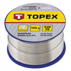 SOLDEERTIN 1,0MM SN60%, 100GR, SW26, MET HARSKERN SOLDEERTIN 1,0MM SN60%, 100GR, SW26, MET HARSKERN
