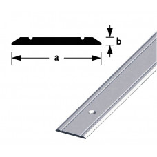 AFDEKSTRIP ALUMINIUM ZILVER GEANODISEERD 30X2MM 100CM AFDEKSTRIP ALUMINIUM ZILVER GEANODISEERD 30X2MM 100CM