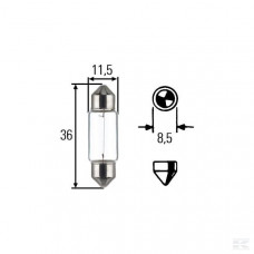 GLOEILAMP 12 V C5W 5 W SV8,5-8