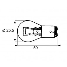GLOEILAMP 12 V P21W 21 W BAY15S