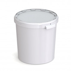 EMMER KUNSTSTOF -MM- WIT 33L.(ZONDER DEKSEL)