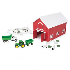 JOHN DEERE BOERDERIJ SPEELSET MET SCHUUR 1:64 JOHN DEERE BOERDERIJ SPEELSET MET SCHUUR 1:64