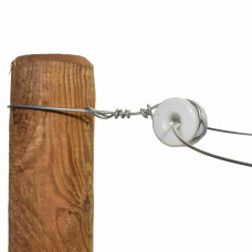 GALLAGHER PORSELEINEN ROL HOEKISOLATOR WIT (60 STUKS)