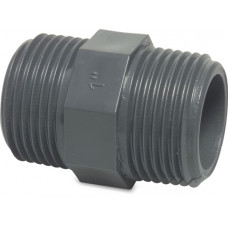 PROFEC NIPPEL ZESKANT PVC-U 1 1/4" BUITENDRAAD 10BAR GRIJS PROFEC NIPPEL ZESKANT PVC-U 1 1/4" BUITENDRAAD 10BAR GRIJS