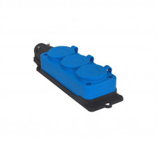 RUBBERSTEKKERBLOK RA 3-VOUD IP44 BL RUBBERSTEKKERBLOK RA 3-VOUD IP44 BL