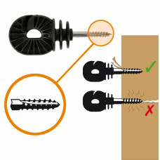 GALLAGHER SCHROEF-RINGISOLATOR BS HOUT SUPER (25 STUKS)