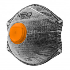 STOFMASKER MET ACTIEVE KOOLSTOF, EEN KLEP, FFP2, 3 STUKS