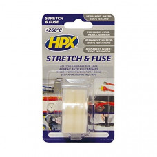 STRETCH&FUSE REPARATIETAPE SILICONE TRANSPARANT 25MM X 3M.
