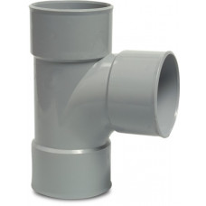 T-STUK 87° PVC-U 80 MM LIJMMOF GRIJS KOMO T-STUK 87° PVC-U 80 MM LIJMMOF GRIJS KOMO
