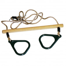 TRAPEZE HOUT/KUNSTSTOF RINGEN GROEN 165 CM ø 12 CM TRAPEZE HOUT/KUNSTSTOF RINGEN GROEN 165 CM ø 12 CM