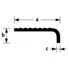 TRAPKANT NEUS SDB30 30X6X2,5MM 2M TRAPKANT NEUS SDB30 30X6X2,5MM 2M