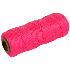 UITZETKOORD - STRATENMAKERSTOUW - ROZE - DIA 1,5 MM - 50 METER UITZETKOORD - STRATENMAKERSTOUW - ROZE - DIA 1,5 MM - 50 METER