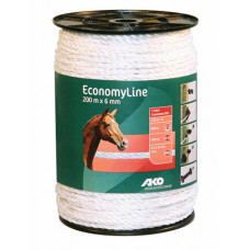 AKO ECONOMYLINE SCHRIKKOORD WIT 6MM-200M AKO ECONOMYLINE SCHRIKKOORD WIT 6MM-200M