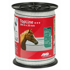 AKO TOPLINE SCHRIKLINT WIT/ZWART 2CM-200M AKO TOPLINE SCHRIKLINT WIT/ZWART 2CM-200M