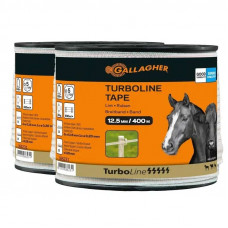 GALLAGHER DUOPACK TURBOLINE LINT 12,5MM WIT 2X400M GALLAGHER DUOPACK TURBOLINE LINT 12,5MM WIT 2X400M
