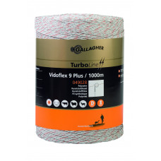 GALLAGHER VIDOFLEX 9 TURBOLINE WIT 1000M GALLAGHER VIDOFLEX 9 TURBOLINE WIT 1000M