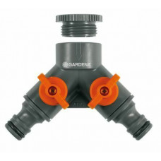 GARDENA 2-WEG VENTIEL 21 MM (1/2") EN 26,5 MM (3/4")