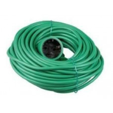 VERLENGSNOER PVC GROEN 2X1QMM 20M