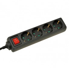 TAFELCONTACTDOOS 4V + RA 3 METER 3X1.5MM² ZWART + SCHAKELAAR TAFELCONTACTDOOS 4V + RA 3 METER 3X1.5MM² ZWART + SCHAKELAAR