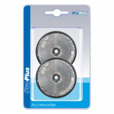 RELECTOR WIT ROND 60MM SCHROEF (2) BLISTER RELECTOR WIT ROND 60MM SCHROEF (2) BLISTER