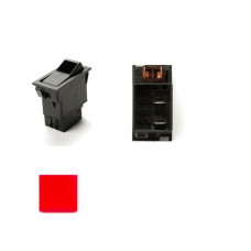 TUIMELSCHAKELAAR 12V 25X50MM ROOD INBOUW TUIMELSCHAKELAAR 12V 25X50MM ROOD INBOUW