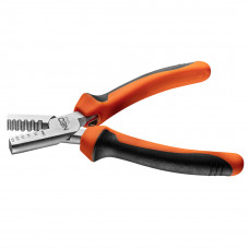 KRIMPTANG 140MM 0,25-2,5 0,25-2,5MM2, CORBON STAAL. 2 COMPONENTEN HANDVAT GEMAAKT VAN PVC ANTISLIP KRIMPTANG 140MM 0,25-2,5 0,25-2,5MM2, CORBON STAAL. 2 COMPONENTEN HANDVAT GEMAAKT VAN PVC ANTISLIP