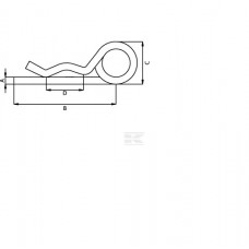 R-CLIP DUBBEL 7MM KRAMP