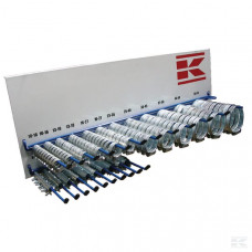 SLANGKLEMMEN ASSORTIMENT, INCLUSIEF WANDREK, 600X250X70MM SLANGKLEMMEN ASSORTIMENT, INCLUSIEF WANDREK, 600X250X70MM