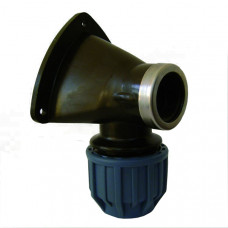 MUURPLAAT KNIE, 20MM X 1/2" BINNENDRAAD MUURPLAAT KNIE, 20MM X 1/2" BINNENDRAAD