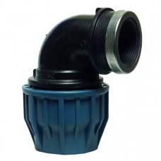 KNIE PE 90° + BINNENDRAAD 32MM X 1" KNIE PE 90° + BINNENDRAAD 32MM X 1"