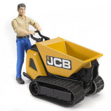 BRUDER JCB DUMPSTER HTD-5 MET ARBEIDER 1:16